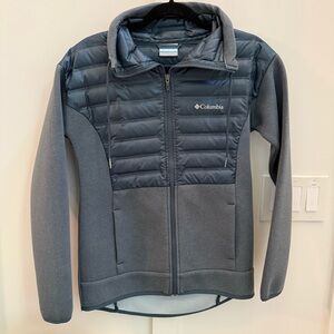 Columbia Heathered Teal and Charcoal Jacket